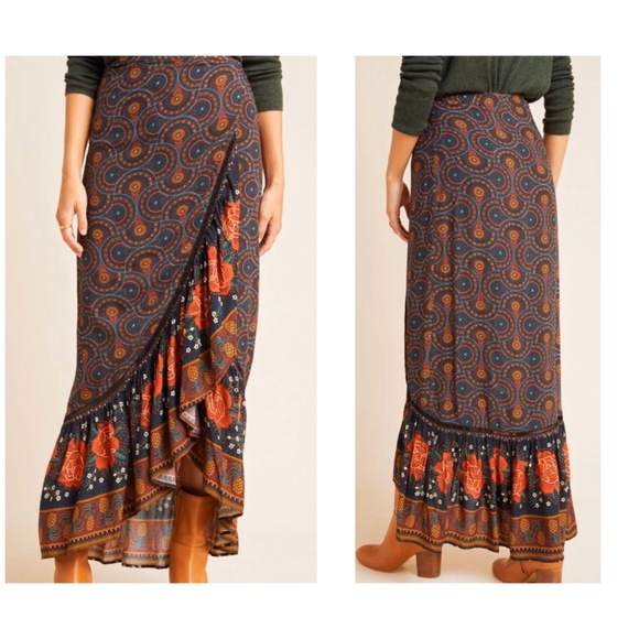 Anthropologie Farm Rio Cordoba Maxi Skirt New S - Picture 10 of 11
